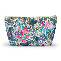 Aria Striped Monogrammed Pouch