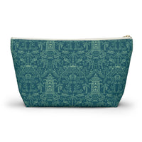 Palm Beach (Teal) Striped Monogrammed Pouch