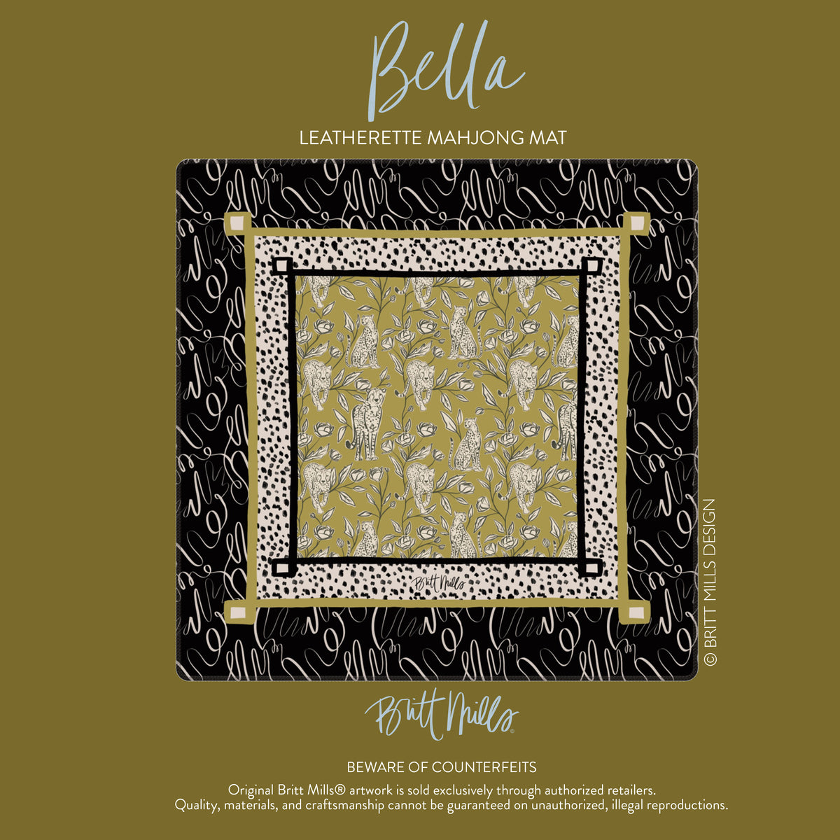 Bella Leatherette Mahjong Mat