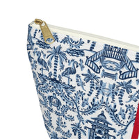 Palm Beach II Striped Monogrammed Pouch