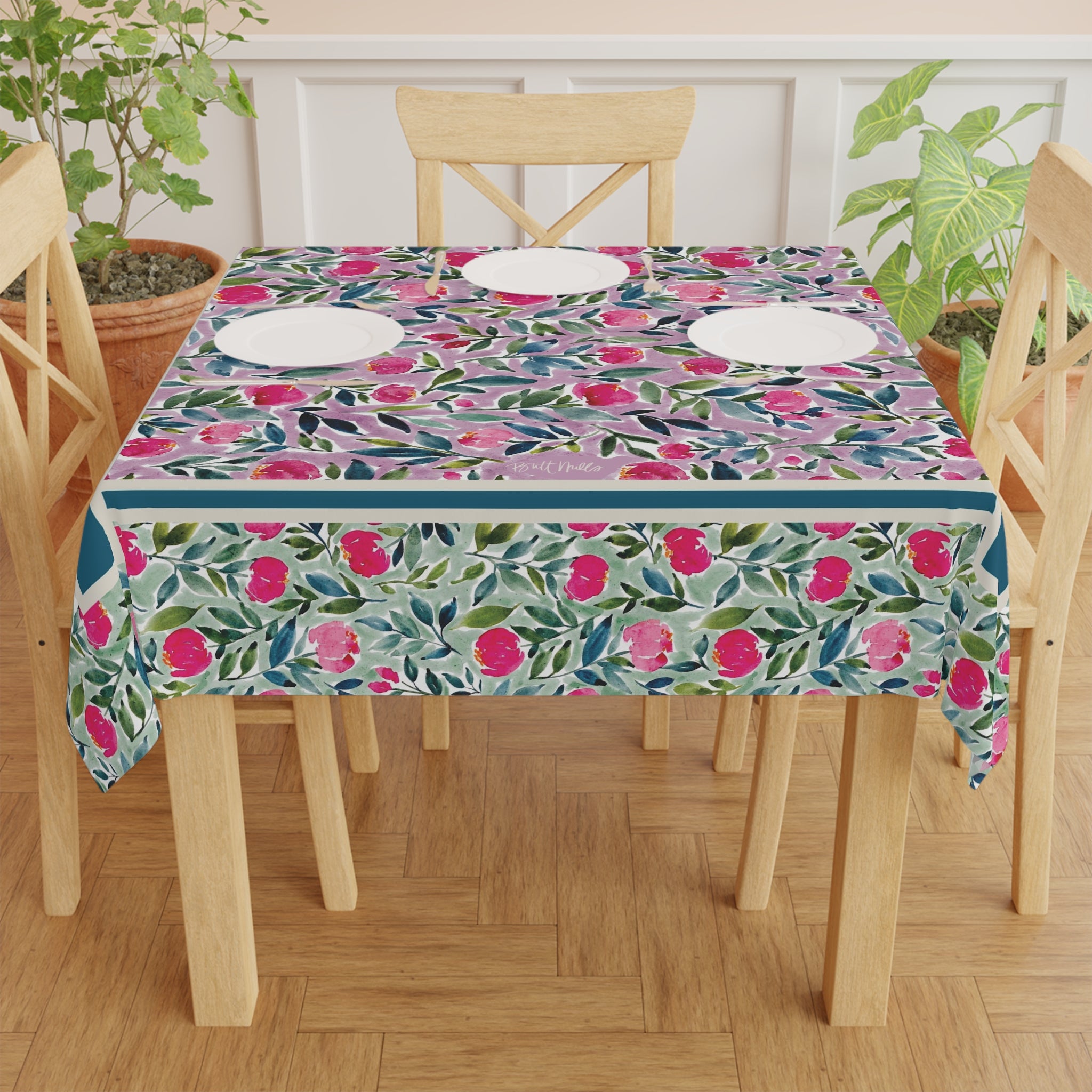 Flora Square Tablecloth