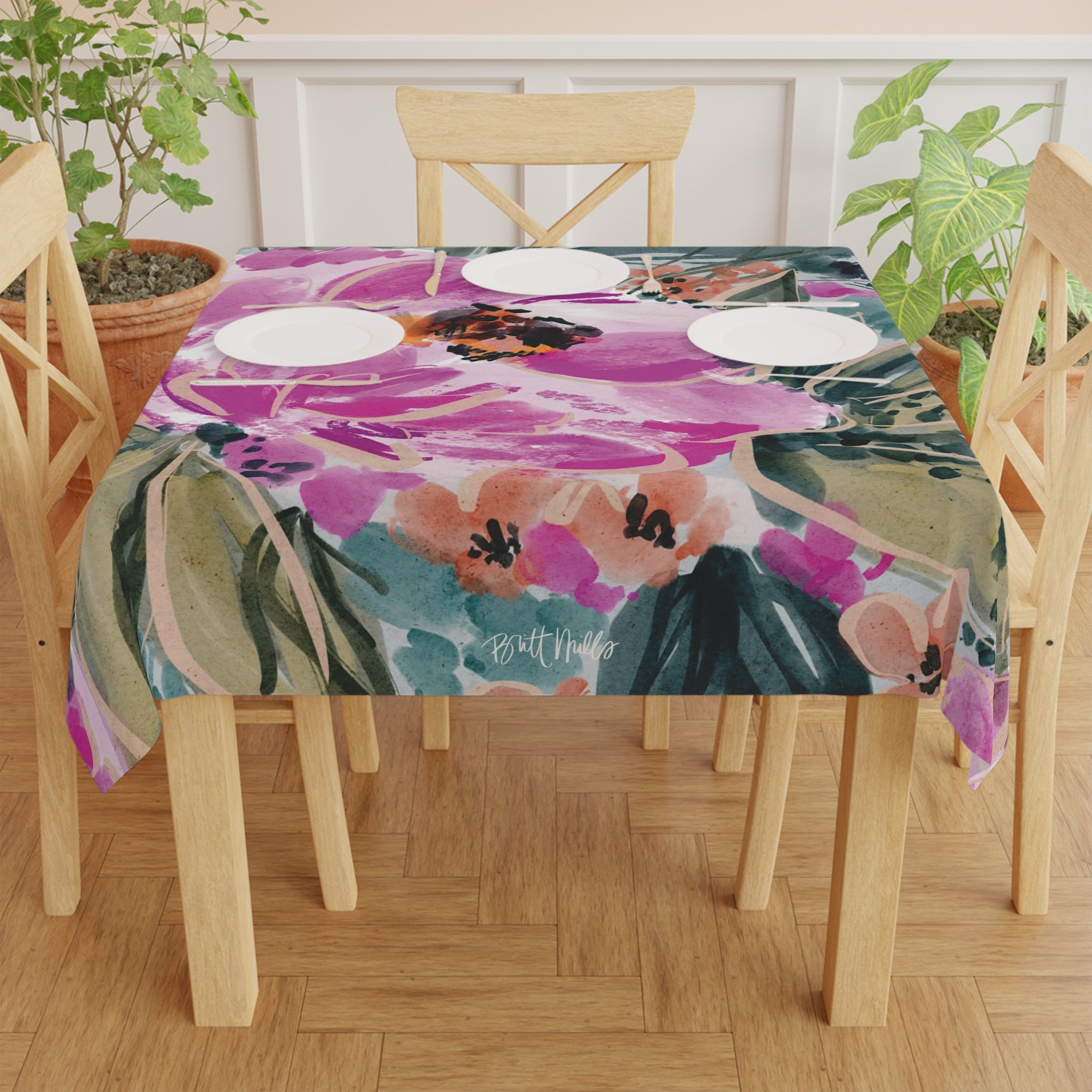 Rosalie Square Tablecloth