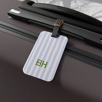 Seaside Stripes Monogrammed Acrylic Luggage Tag