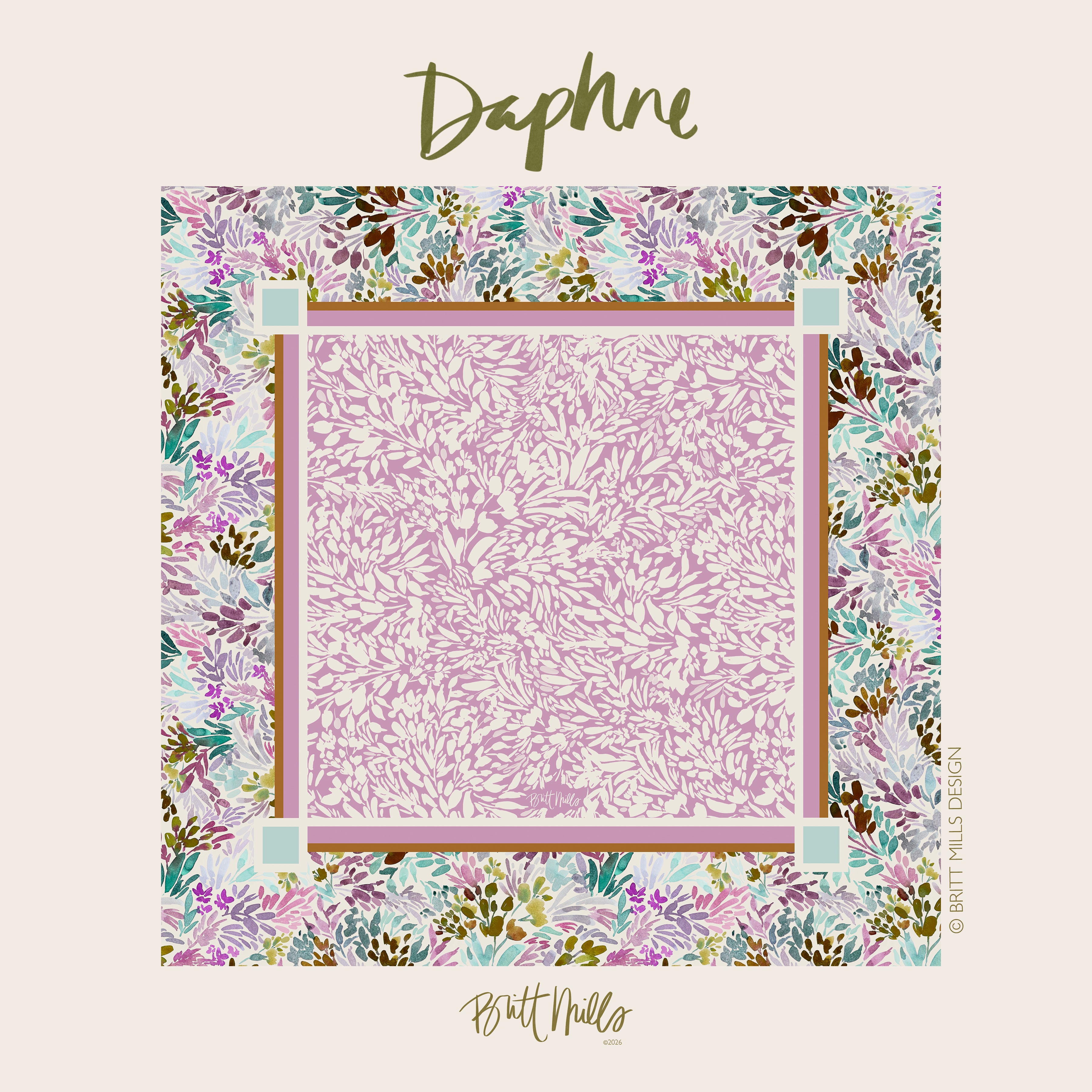 Daphne Neoprene Mahjong Mat