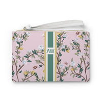 Blossom Garden Striped Monogrammed Mahjong Card Holder