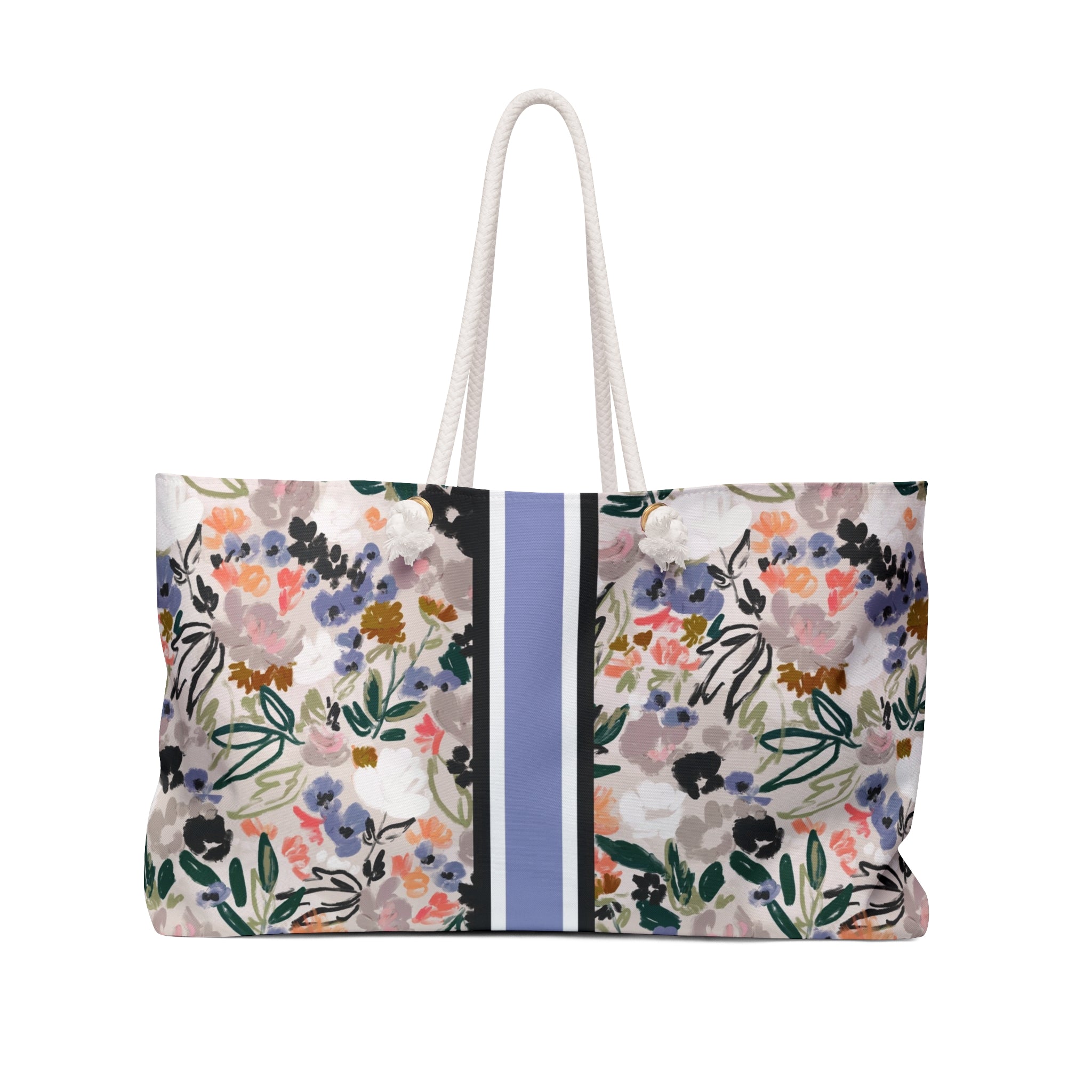 Quinn Striped Monogrammed Mahjong Bag