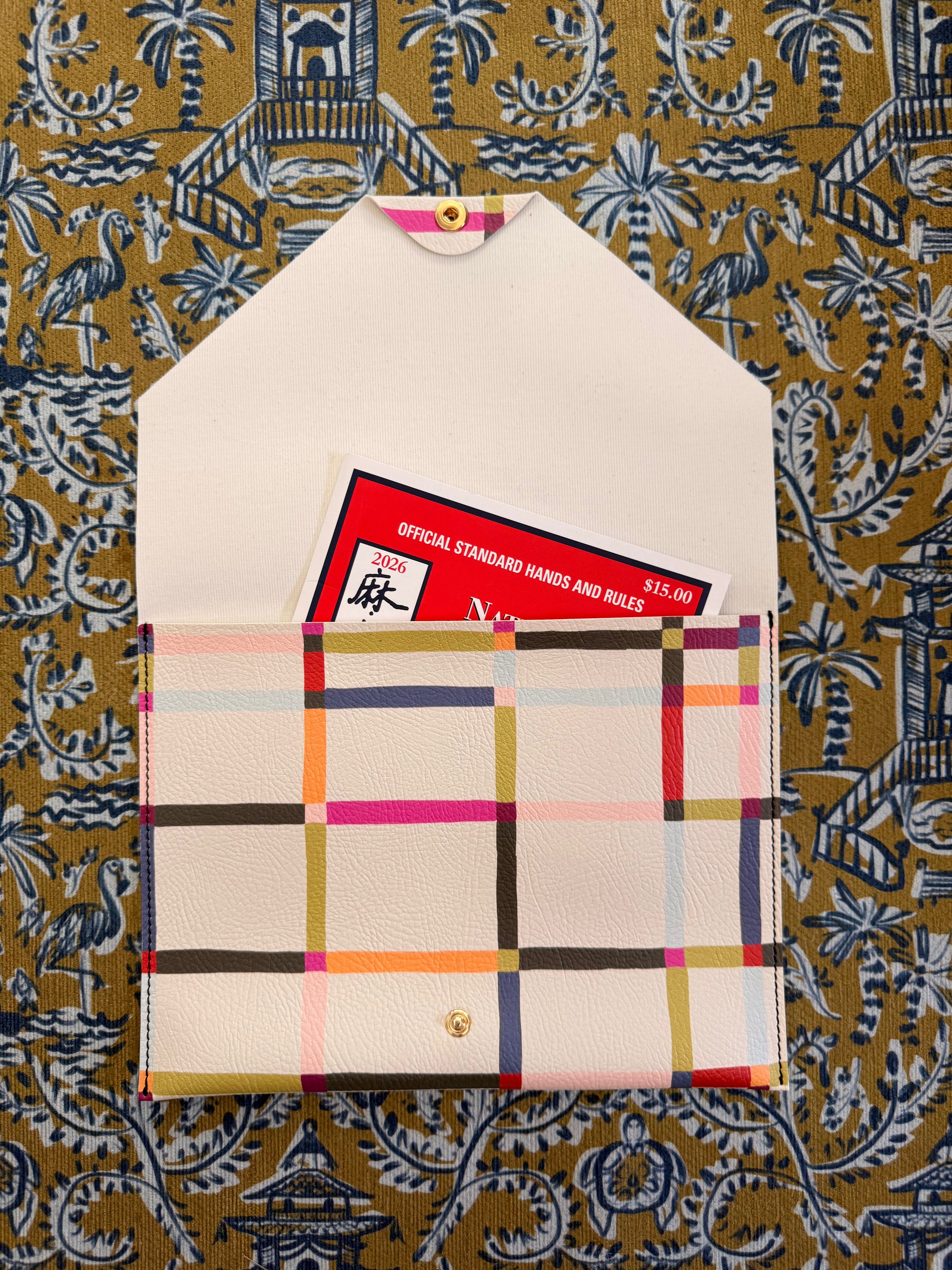 Revelry Vegan Leatherette Mahjong Card Holder
