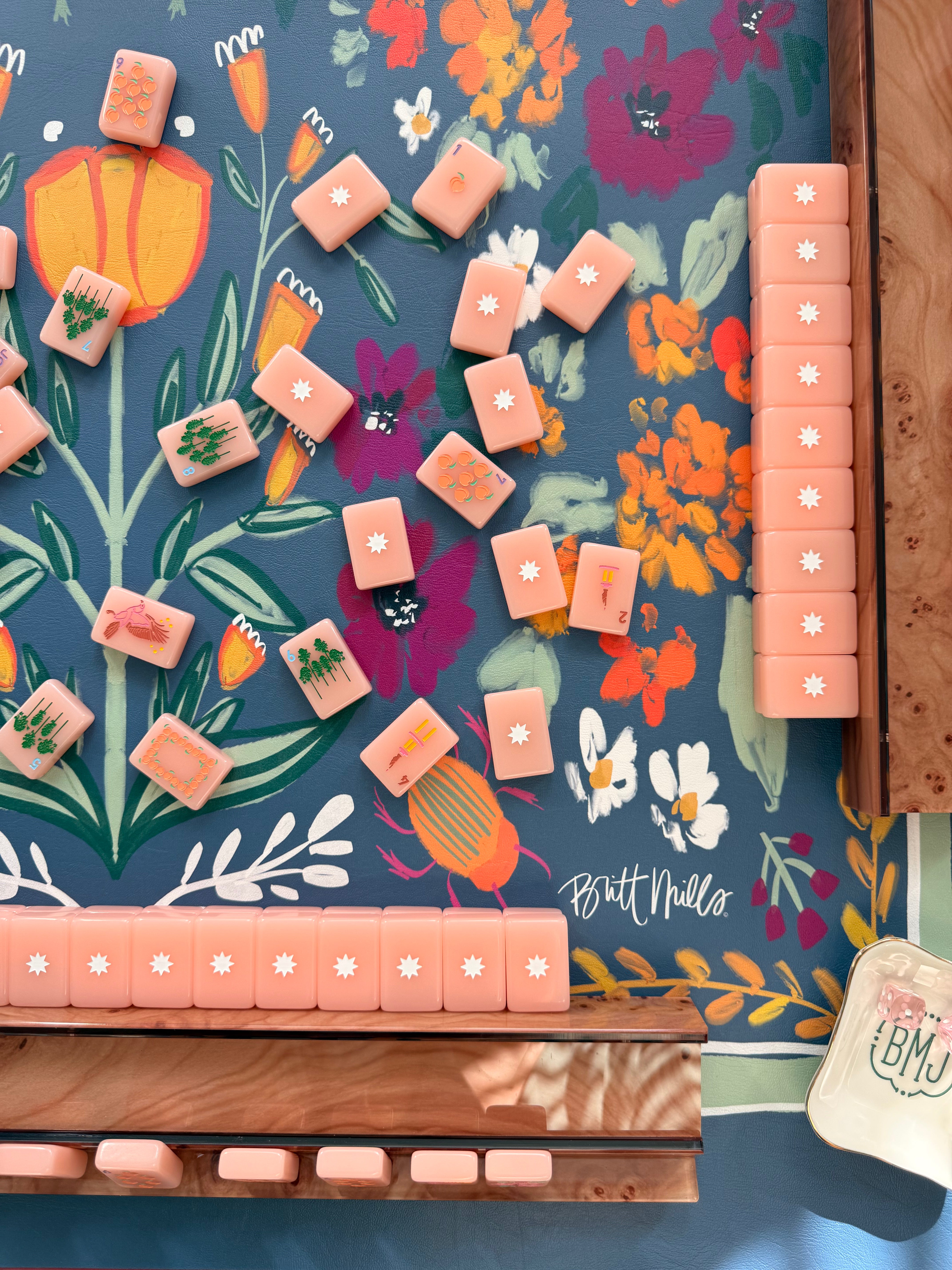 Enchanted Leatherette Mahjong Mat