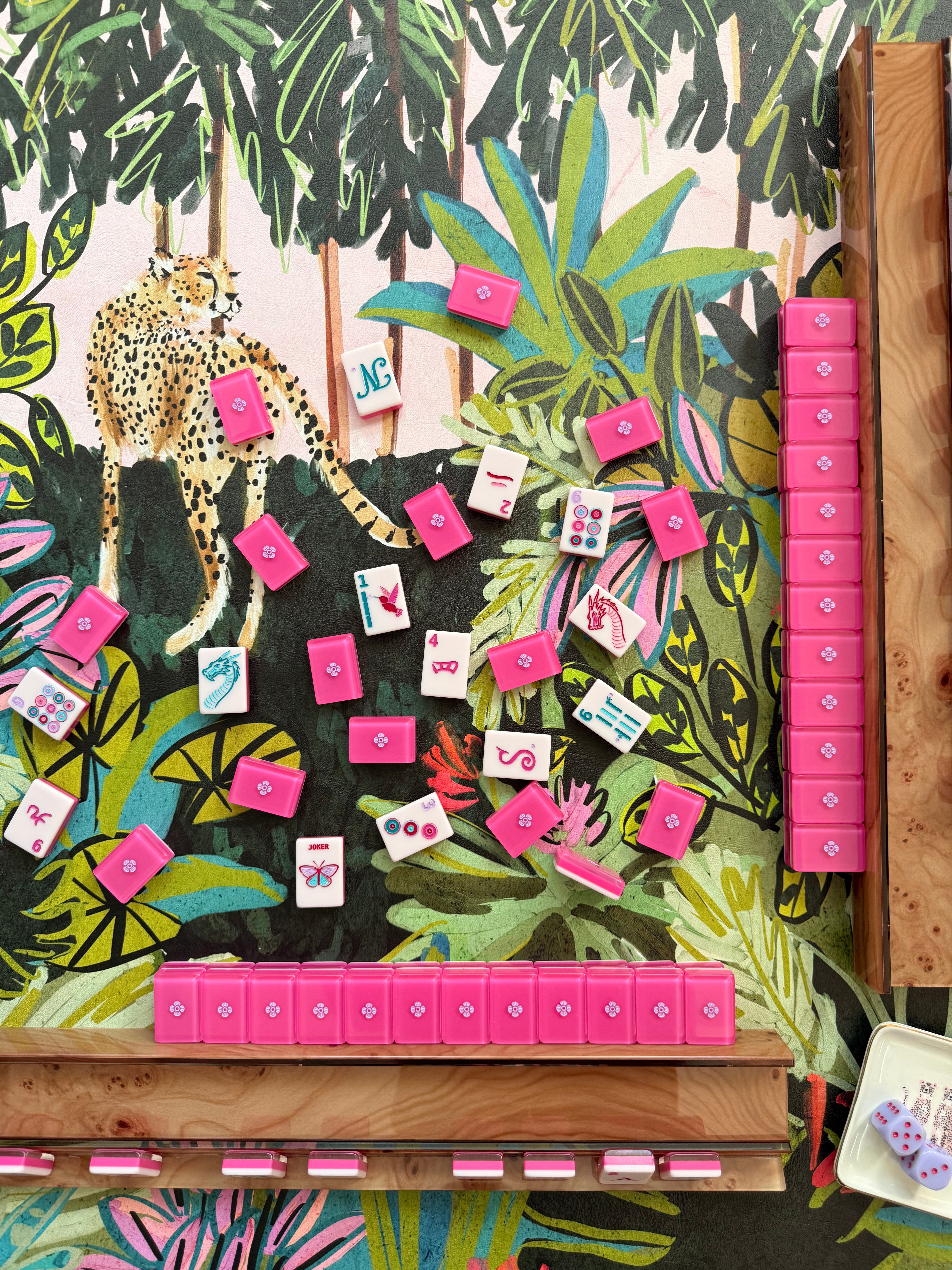 Emerald Mirage Leatherette Mahjong Mat