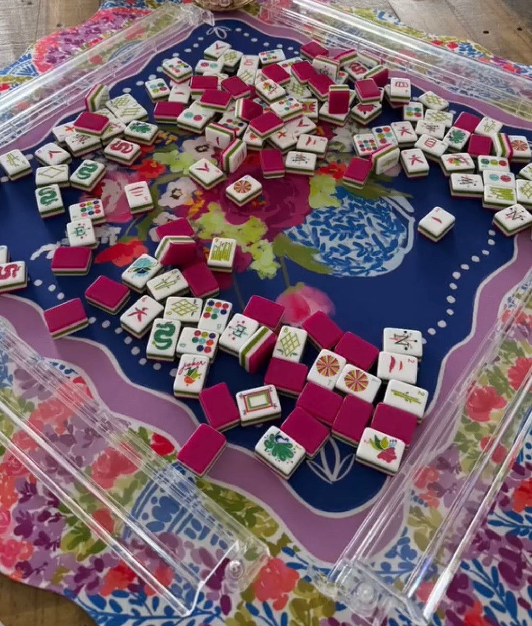 Dynasty Scalloped-Edge Mahjong Mat (Non-Neoprene)