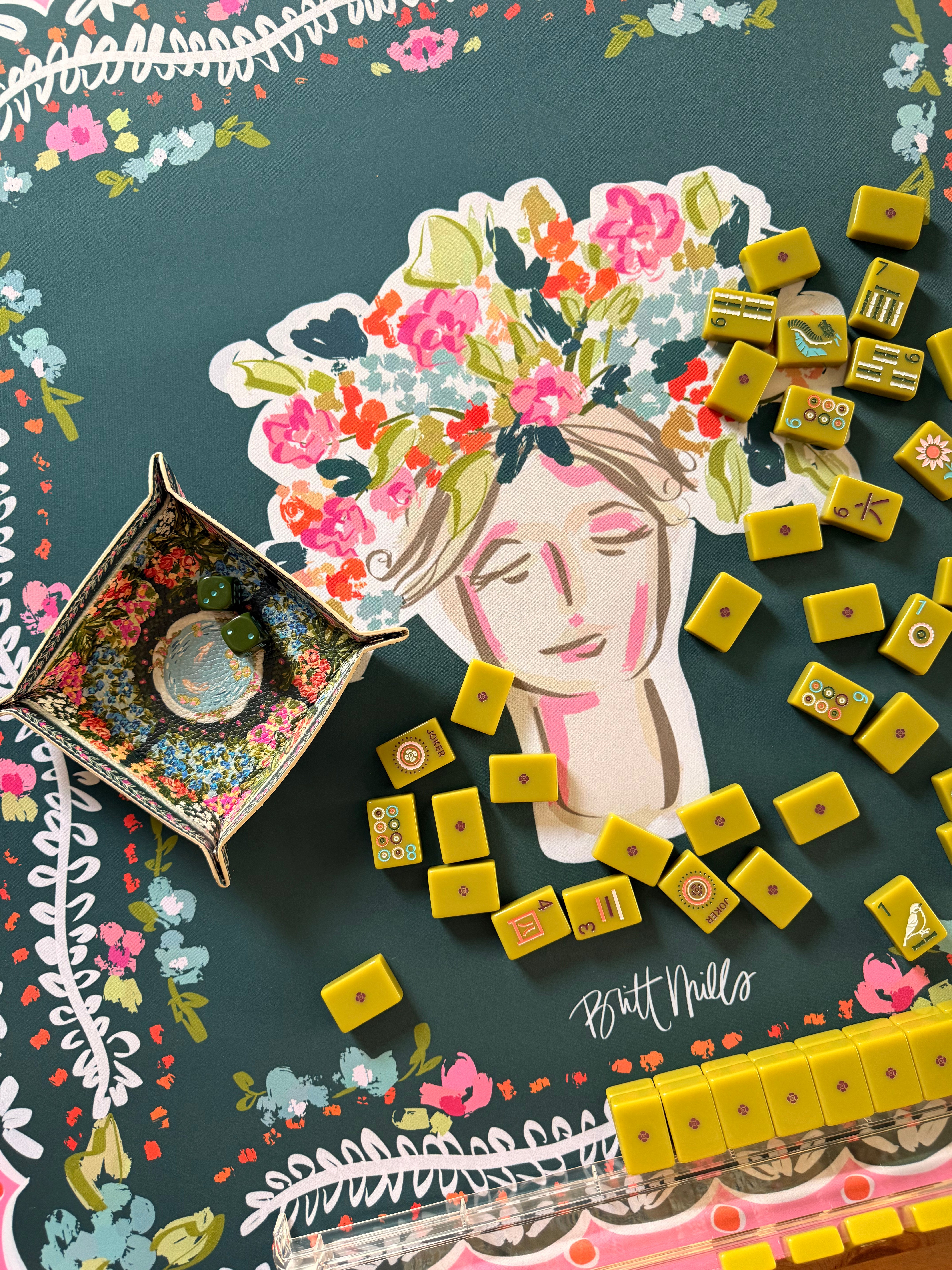 Reba Neoprene Mahjong Mat