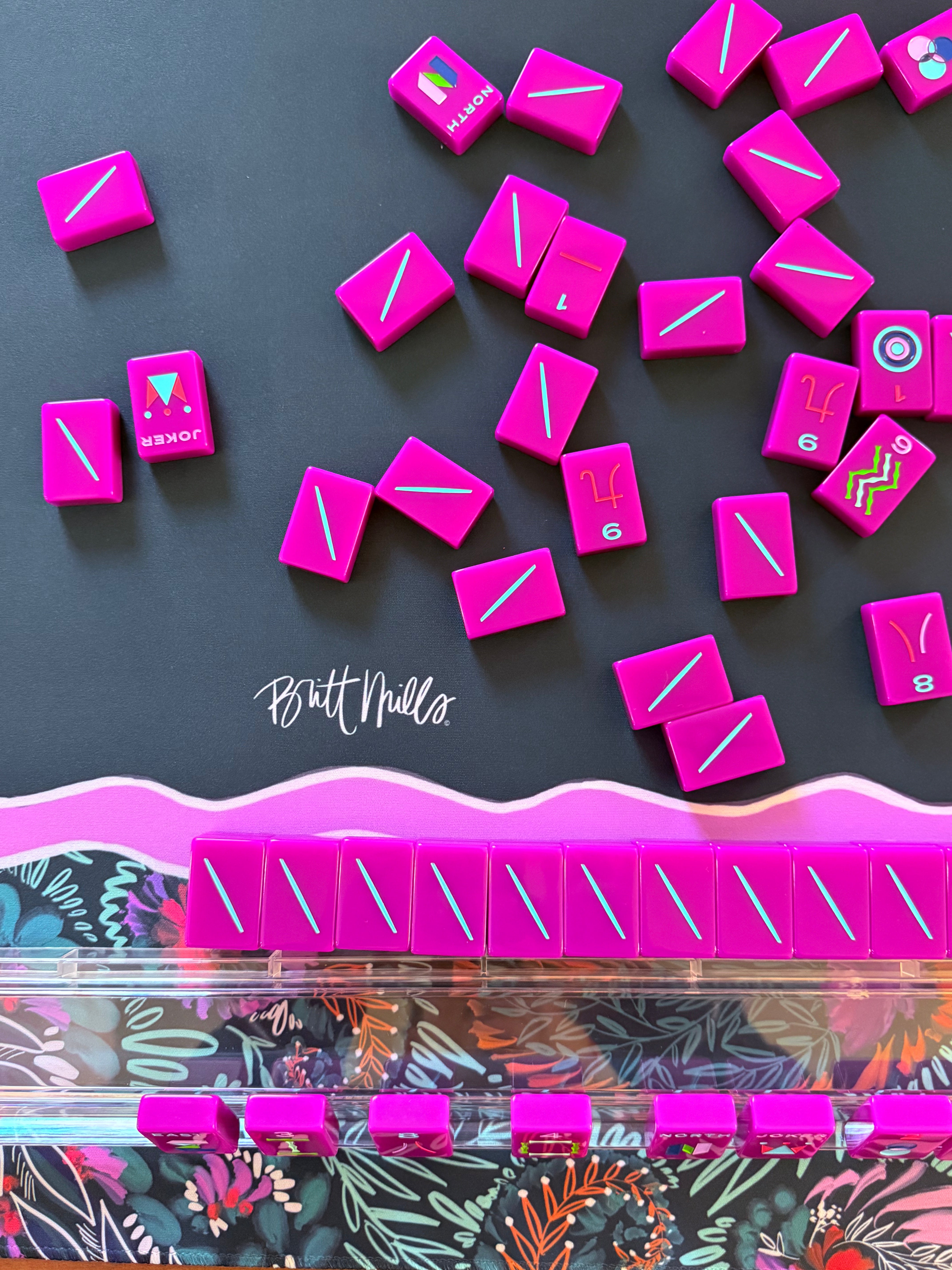 Wren Neoprene Mahjong Mat