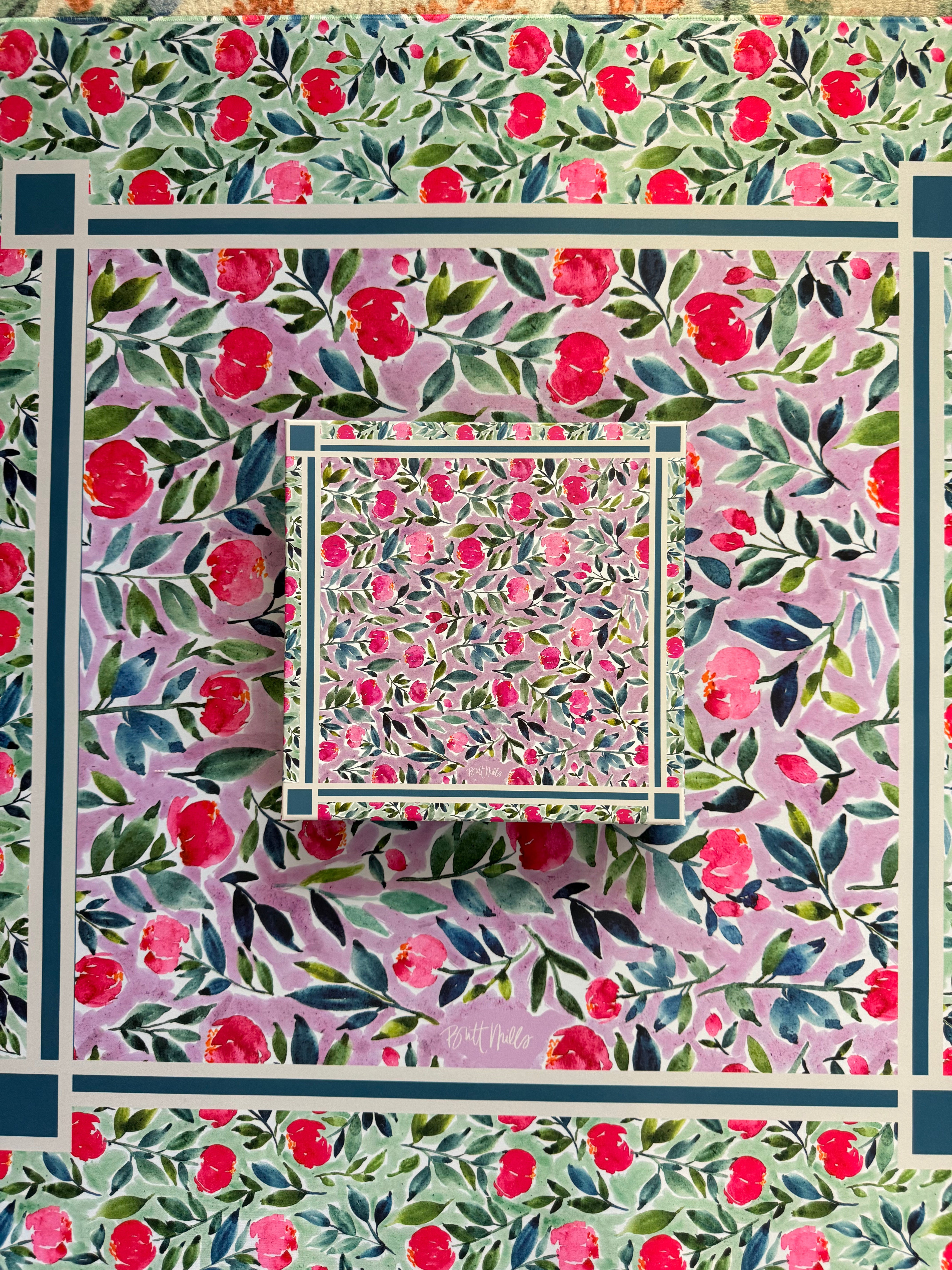 Flora Silk Scarf & Shaw