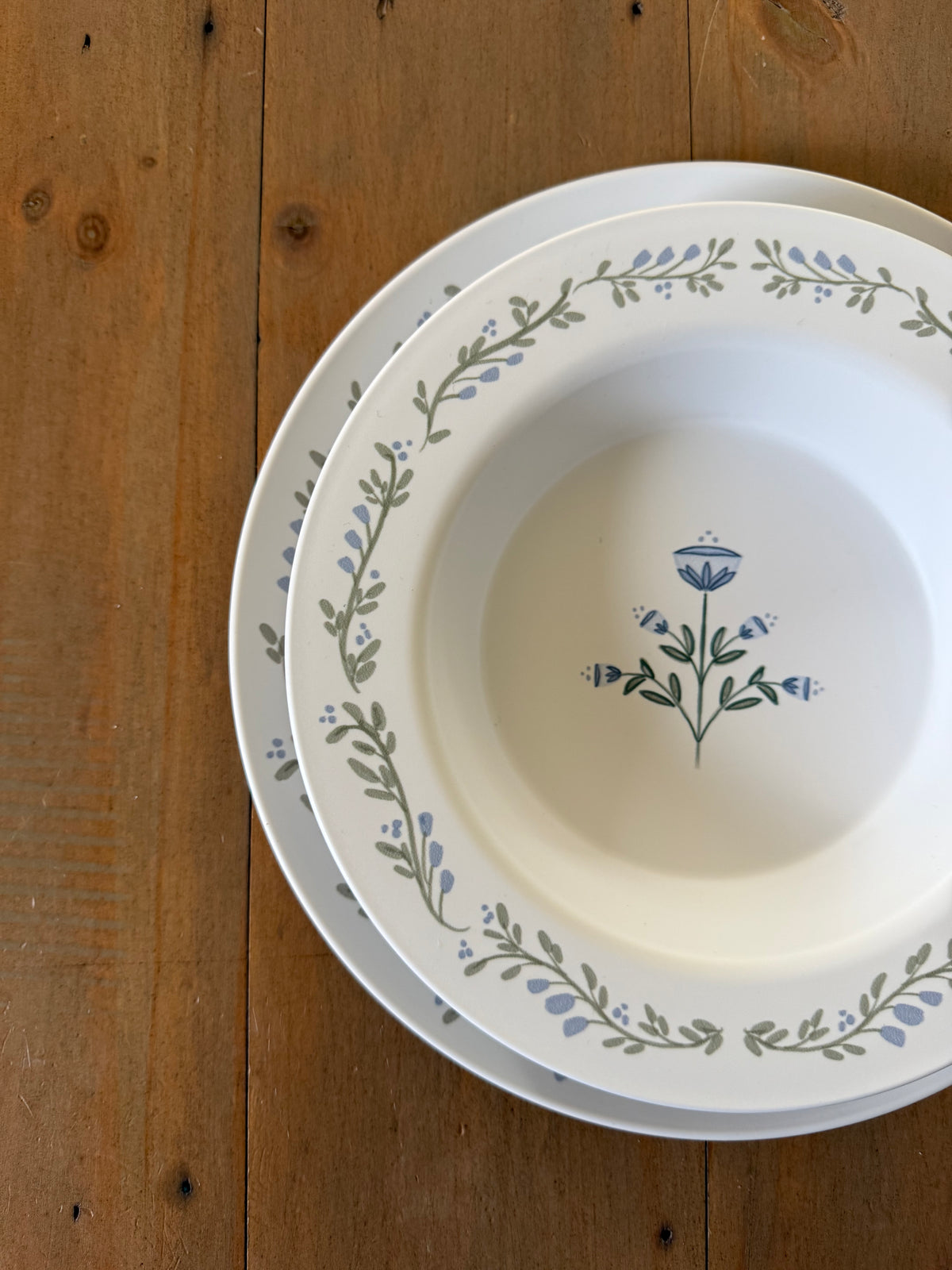 Preppy Petals Dinnerware Collection (Unbreakable and BPA-free)