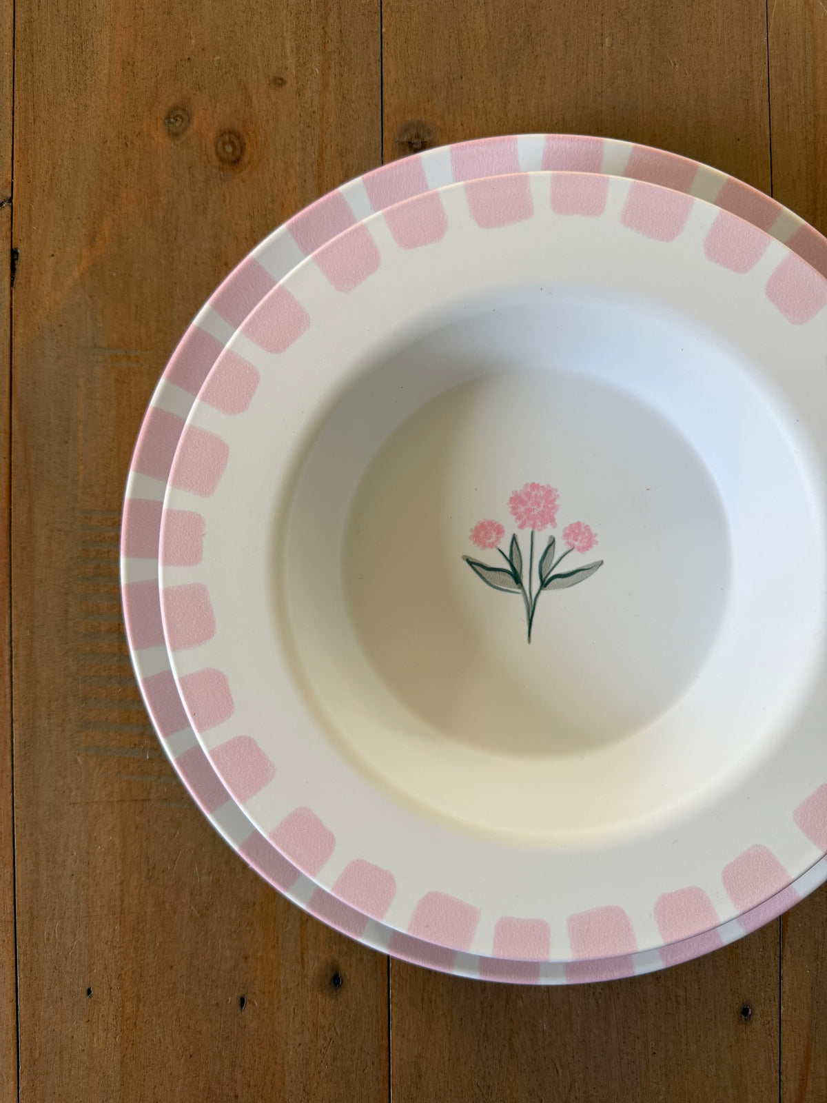 Preppy Petals Dinnerware Collection (Unbreakable and BPA-free)