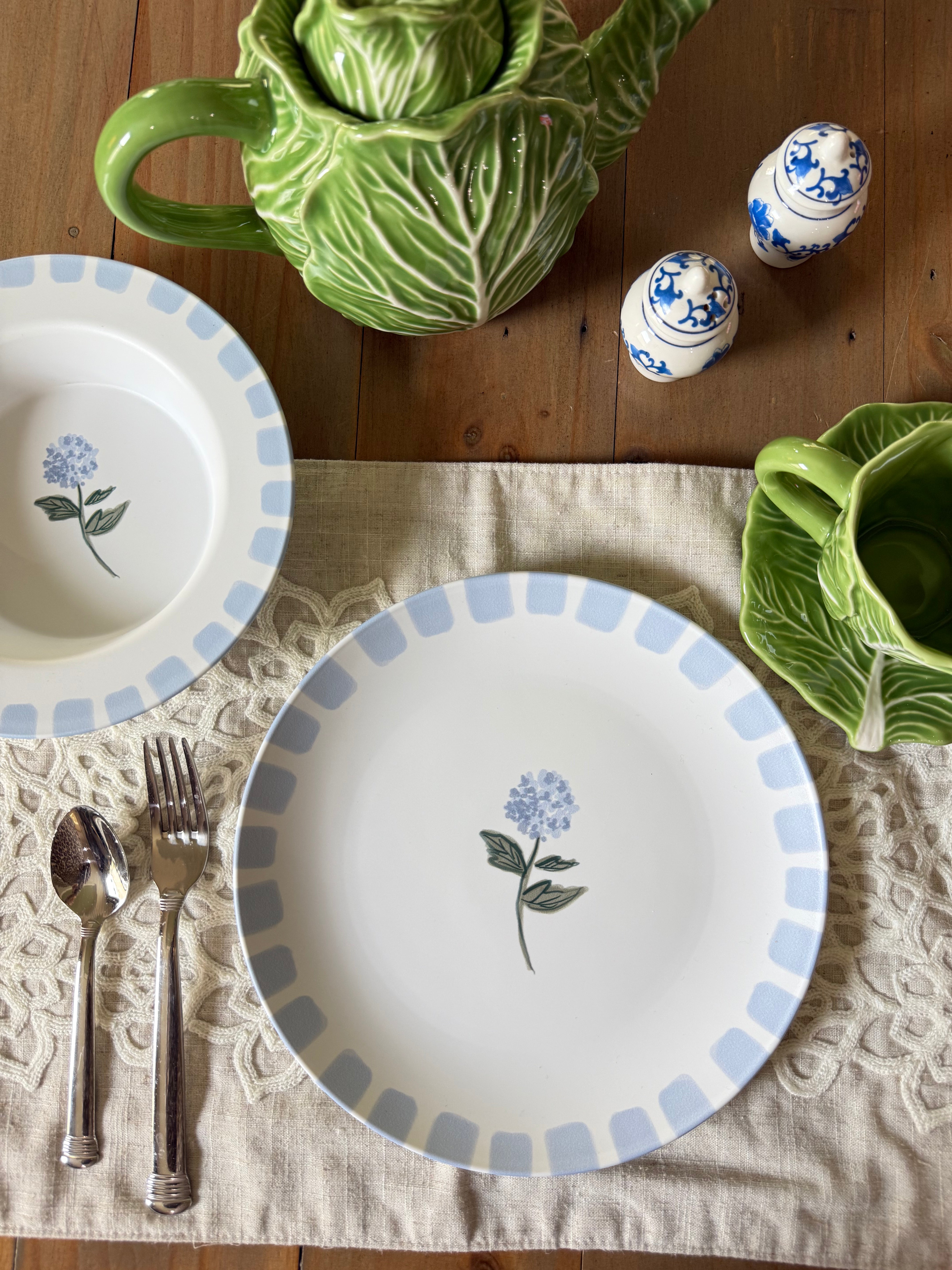 Preppy Petals Dinnerware Collection (Unbreakable and BPA-free)