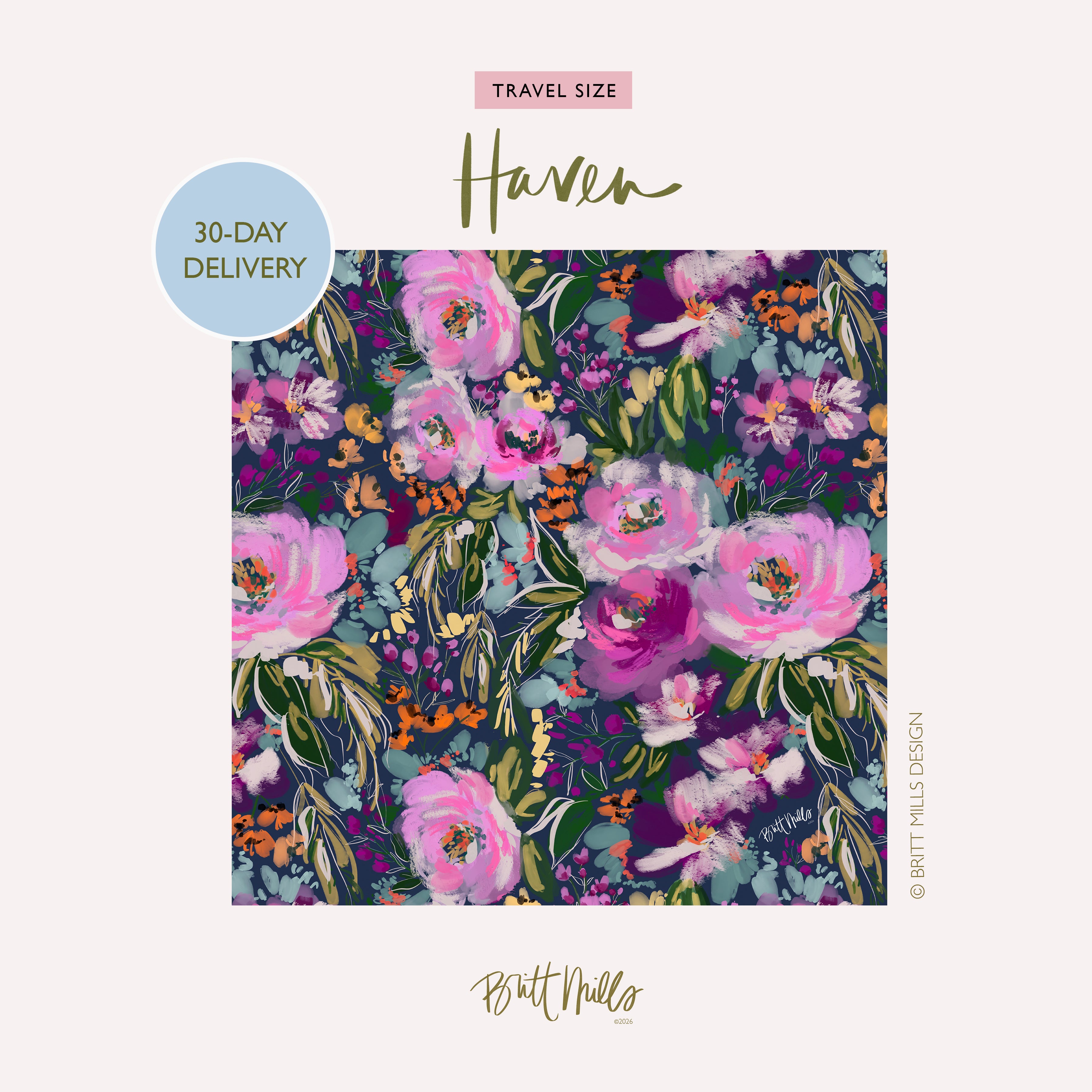 Haven Mini Travel Mahjong Mat (Non-Neoprene)