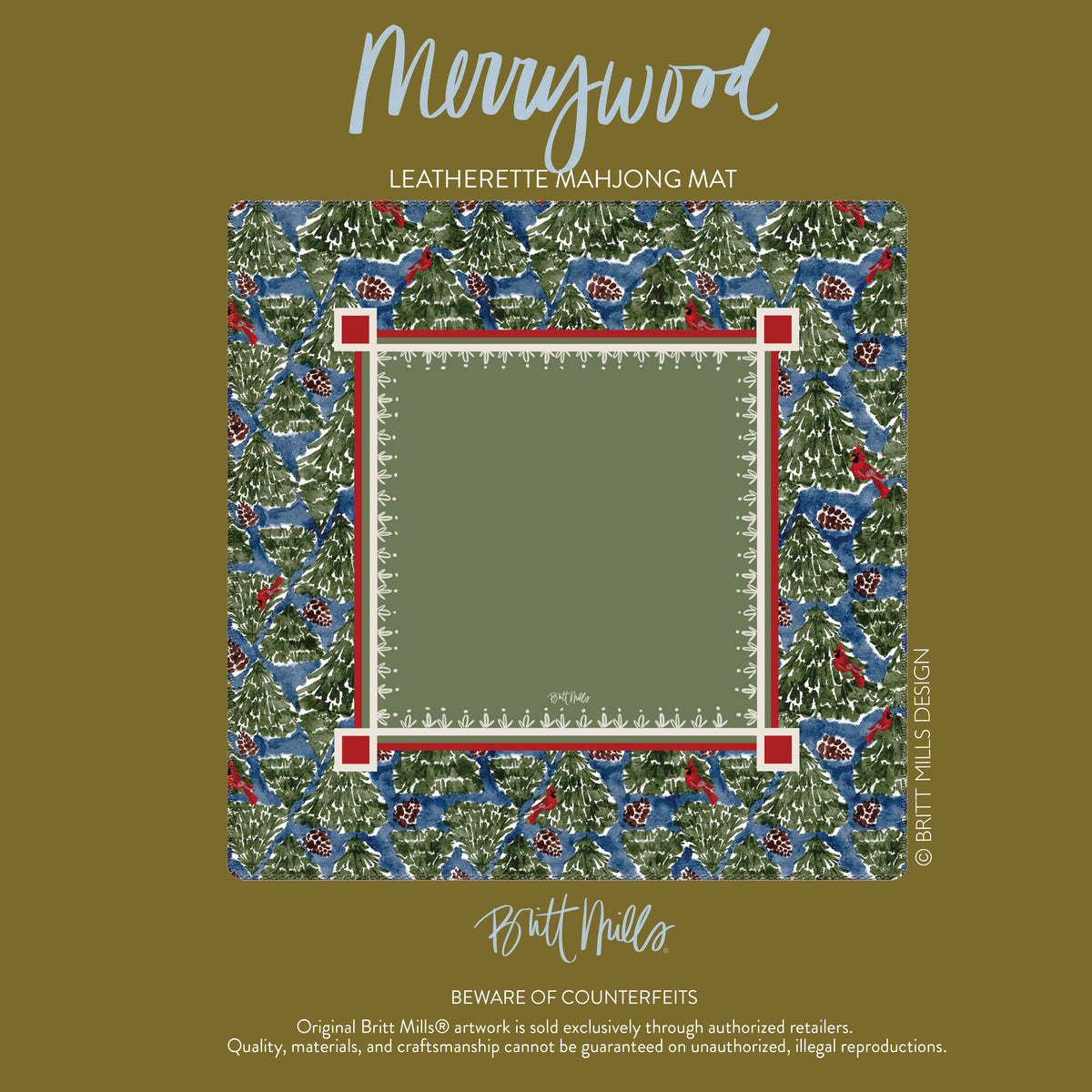 Merrywood Leatherette Mahjong Mat