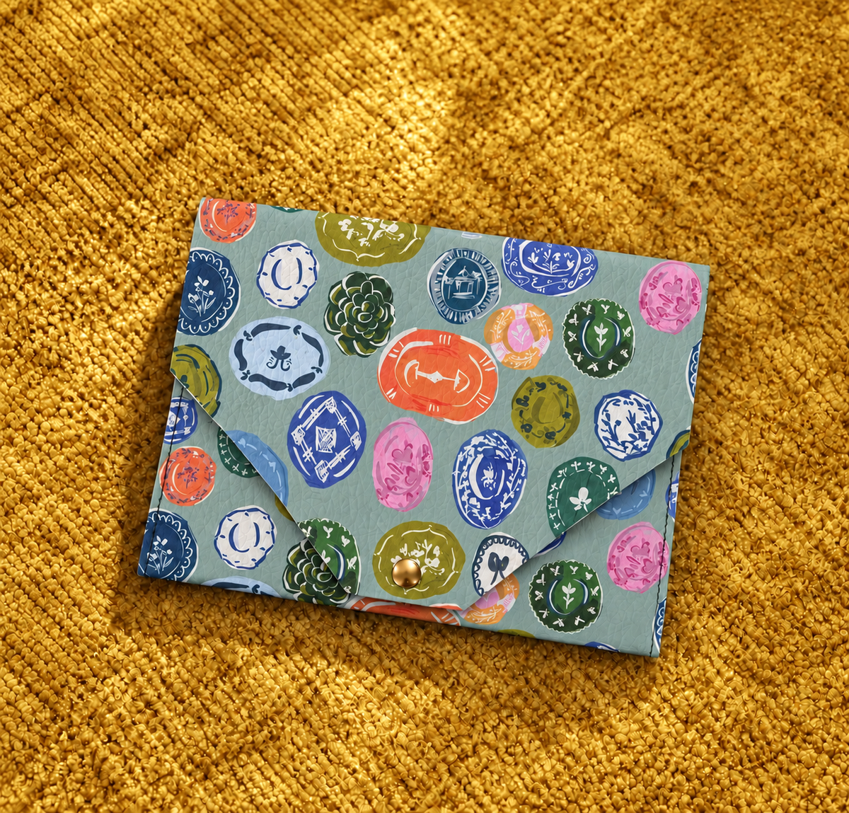 Willow Vegan Leatherette Mahjong Card Holder