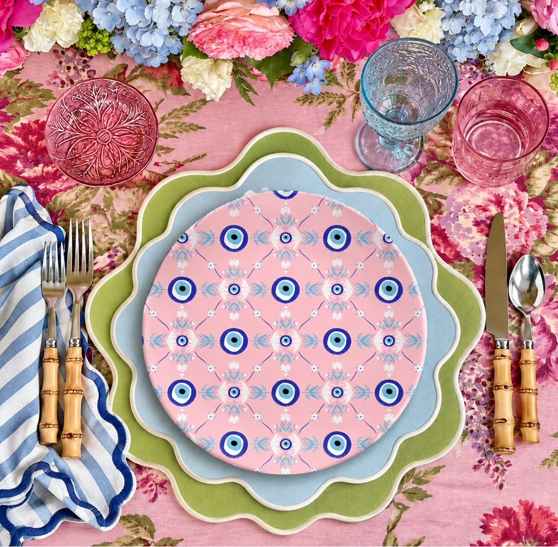 Evil Eye Dinnerware & Platter Collection (Unbreakable and BPA-free)