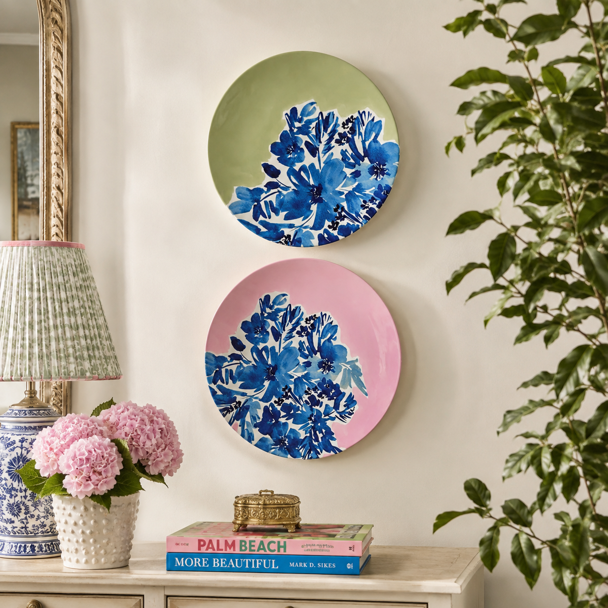 Royal Blooms Designer Bone China Plate