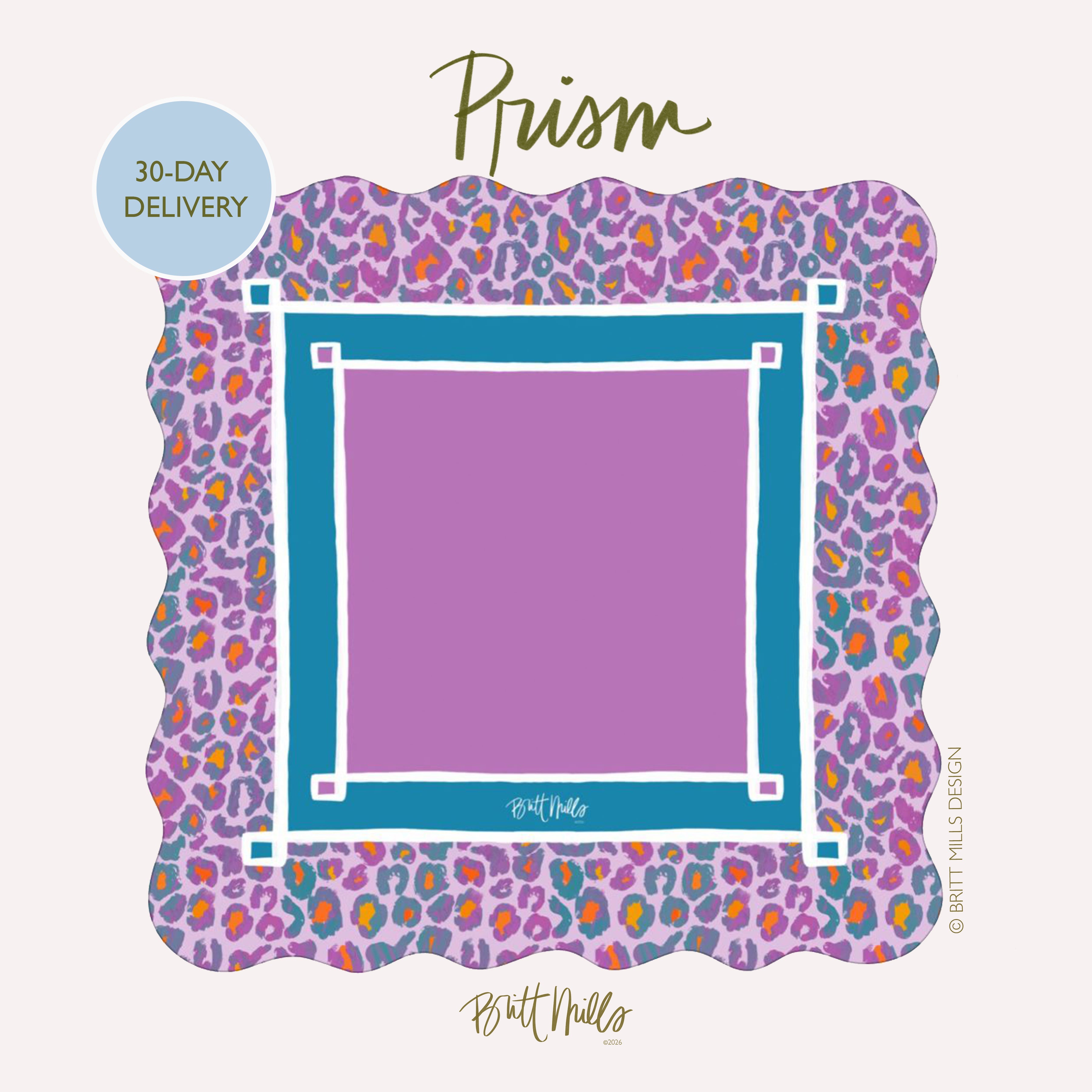 Prism Scalloped-Edge Mahjong Mat (Non-Neoprene)