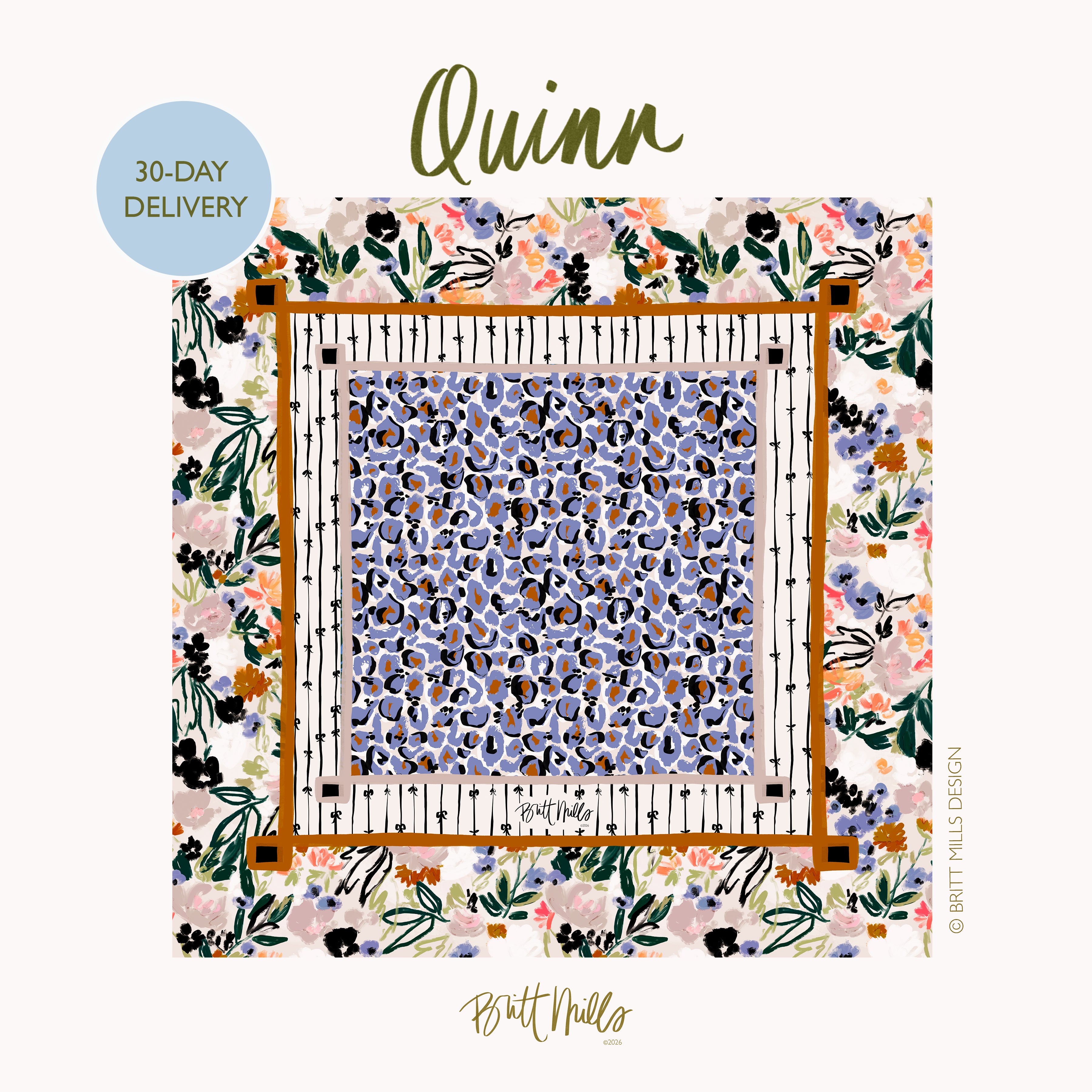Quinn Mahjong Mat (Non-Neoprene)