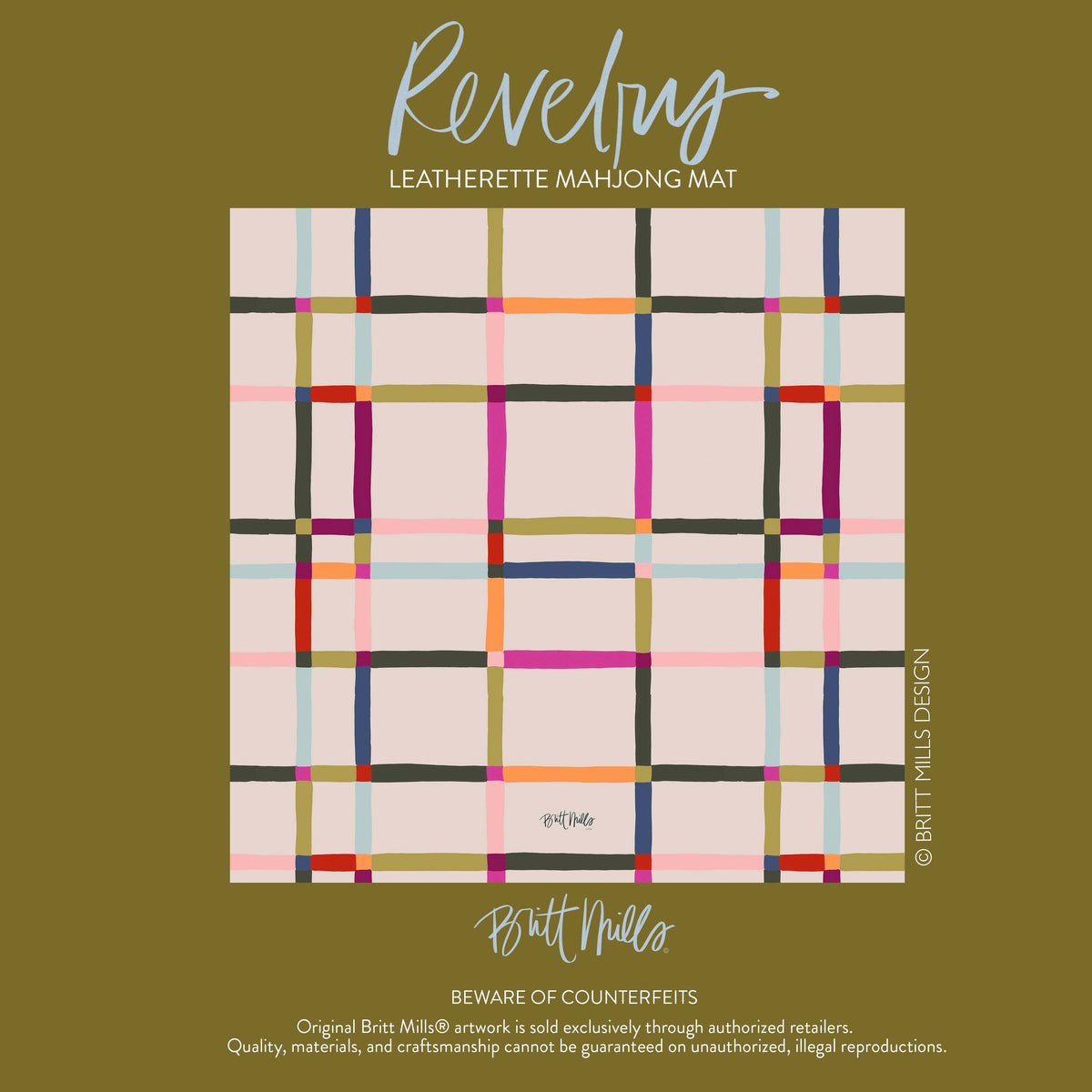 Revelry Leatherette Mahjong Mat