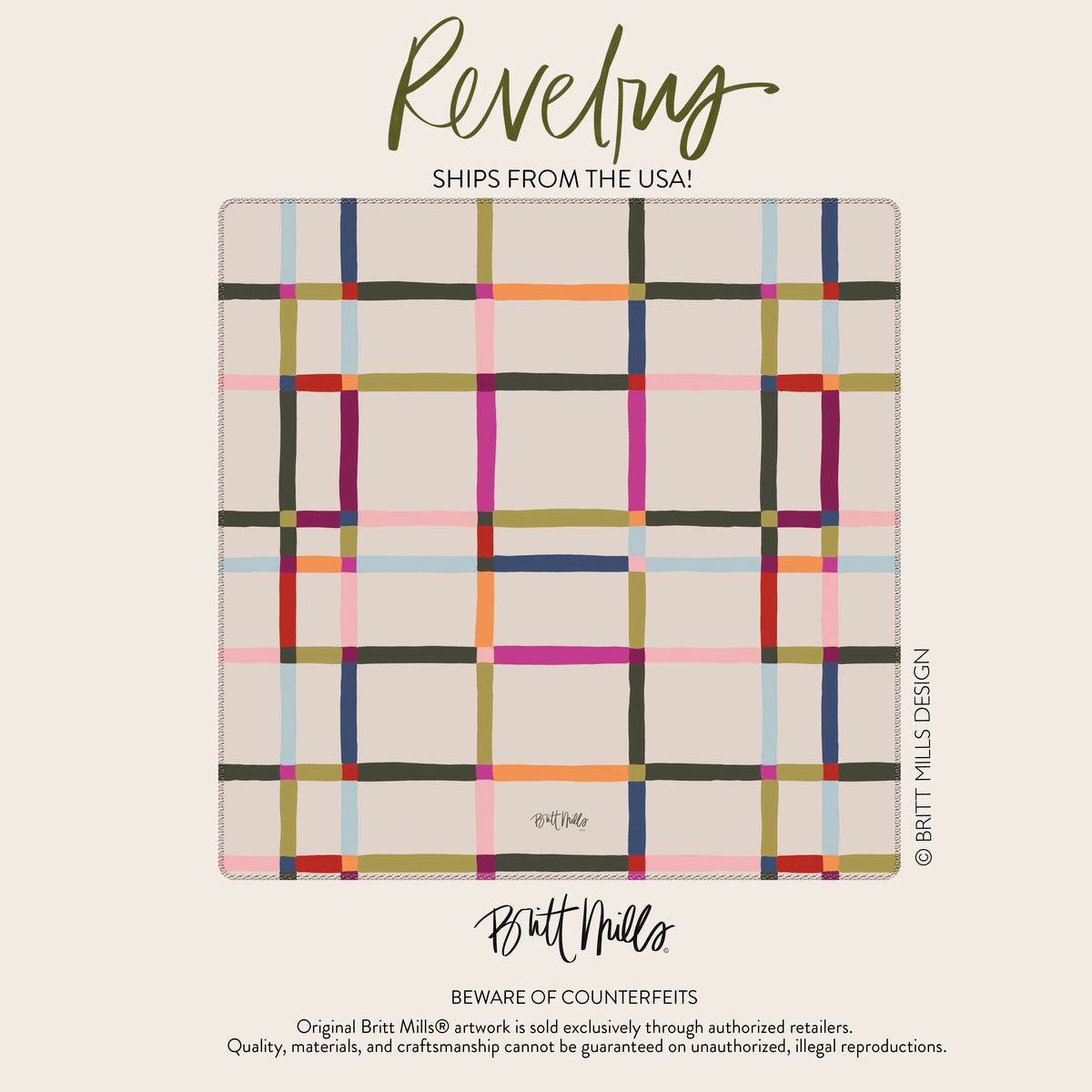 Revelry Neoprene Mahjong Mat