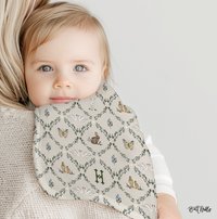 Beatrix Monogrammed Baby Burp Cloth