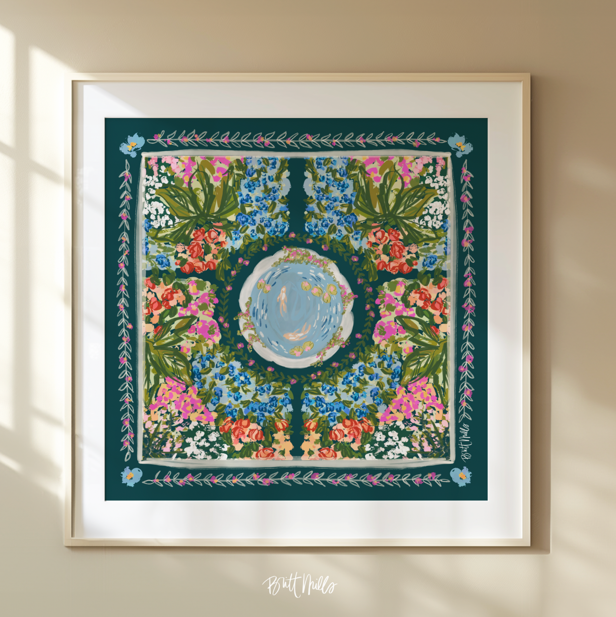 Eden Mahjong Mat Art Print
