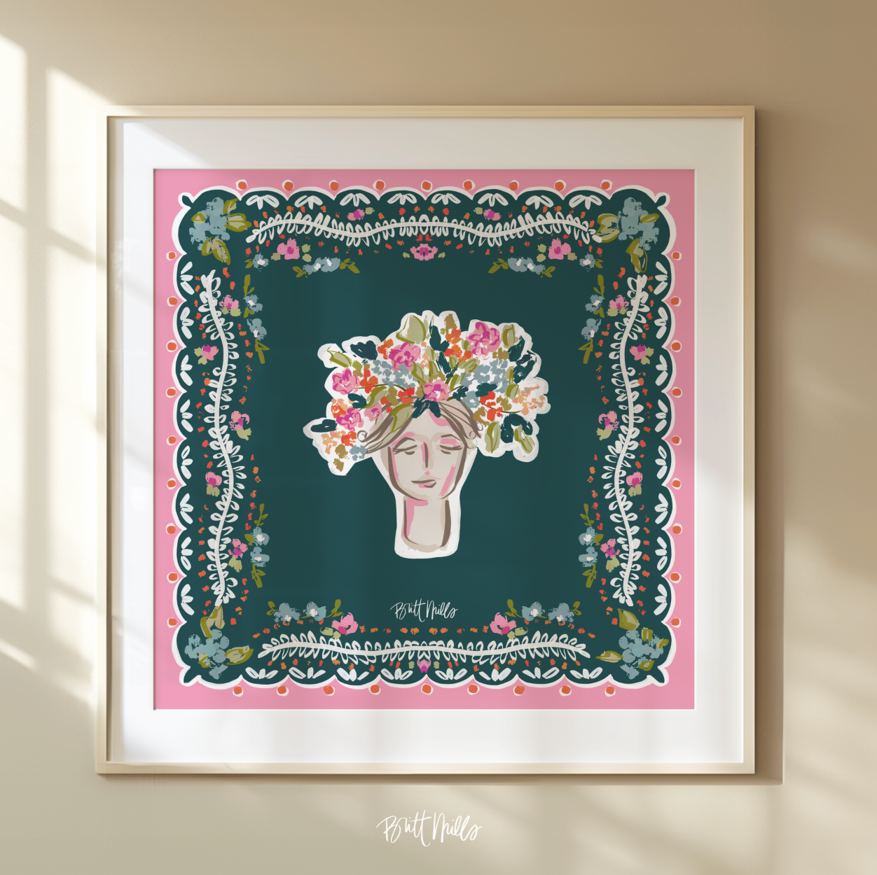 Reba Mahjong Mat Art Print