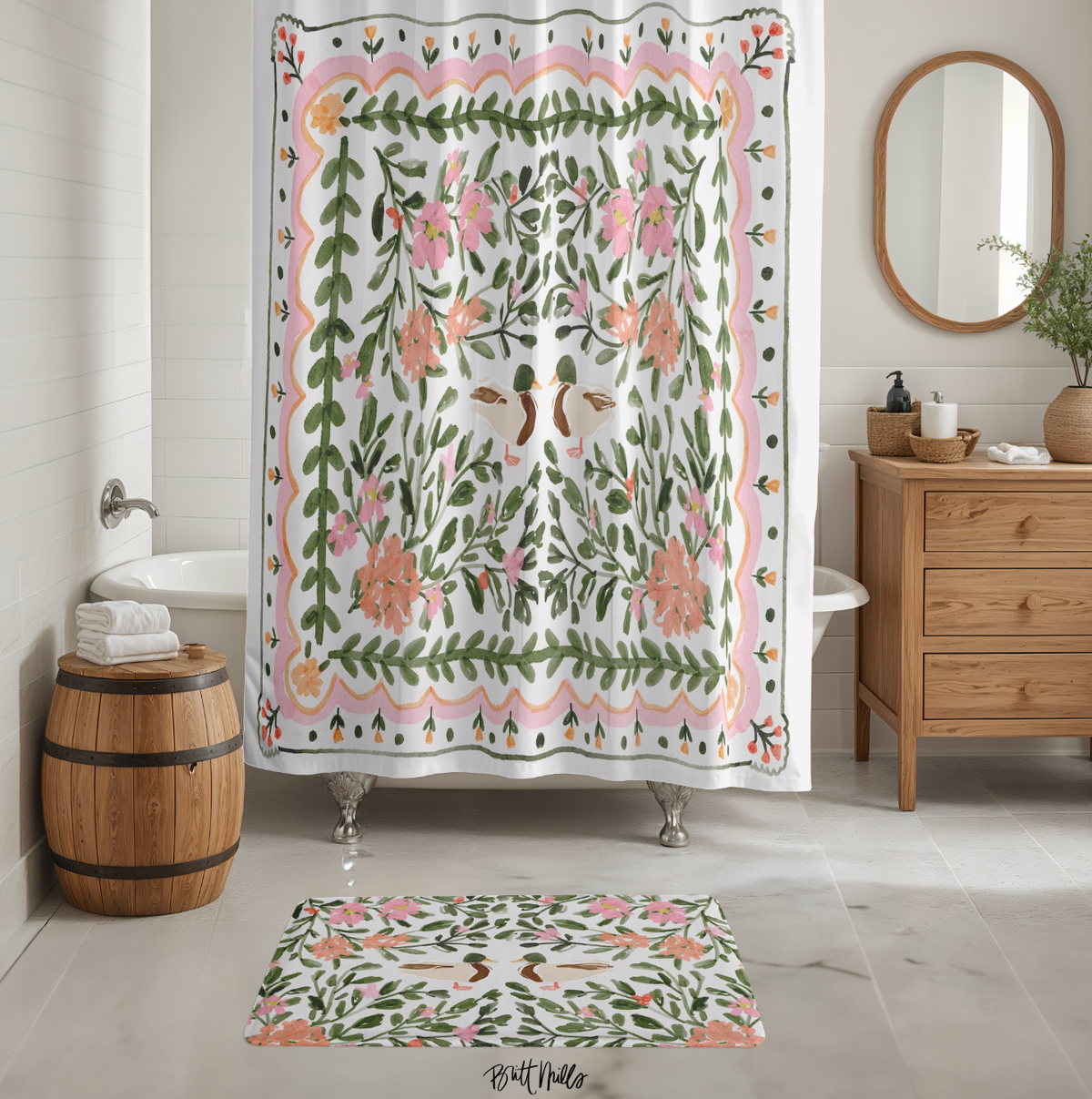 Walk in the Park Shower Curtain