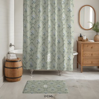 Zera Bloom Monogrammed Shower curtain