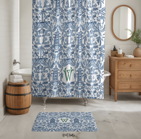 Palm Beach Monogrammed Memory Foam Bath Mat