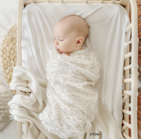 Palm Beach (Sand) Monogrammed Swaddle Blanket
