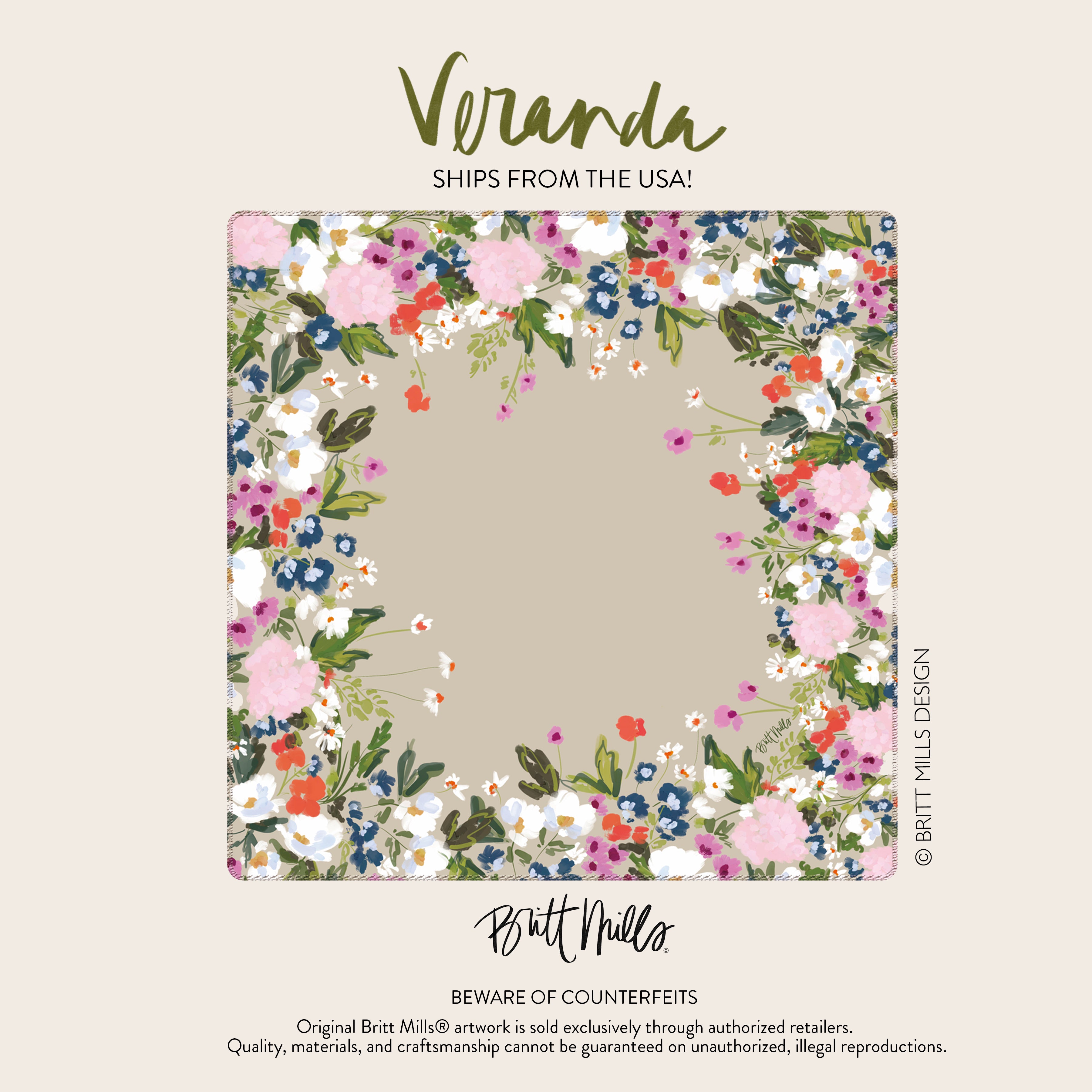 Veranda Neoprene Mahjong Mat