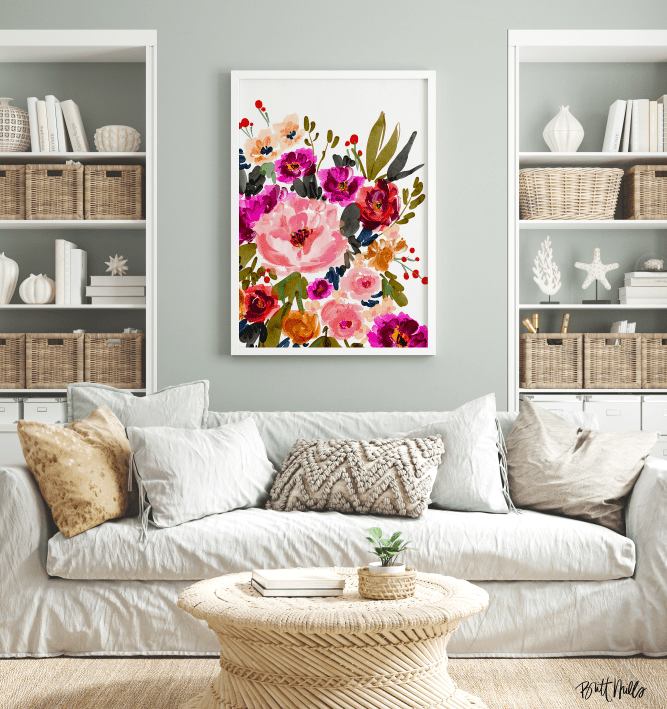 Art PrintPink Jubilee Art PrintBritt Mills Design