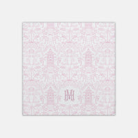 Palm Beach (Pink) Monogrammed Swaddle Blanket