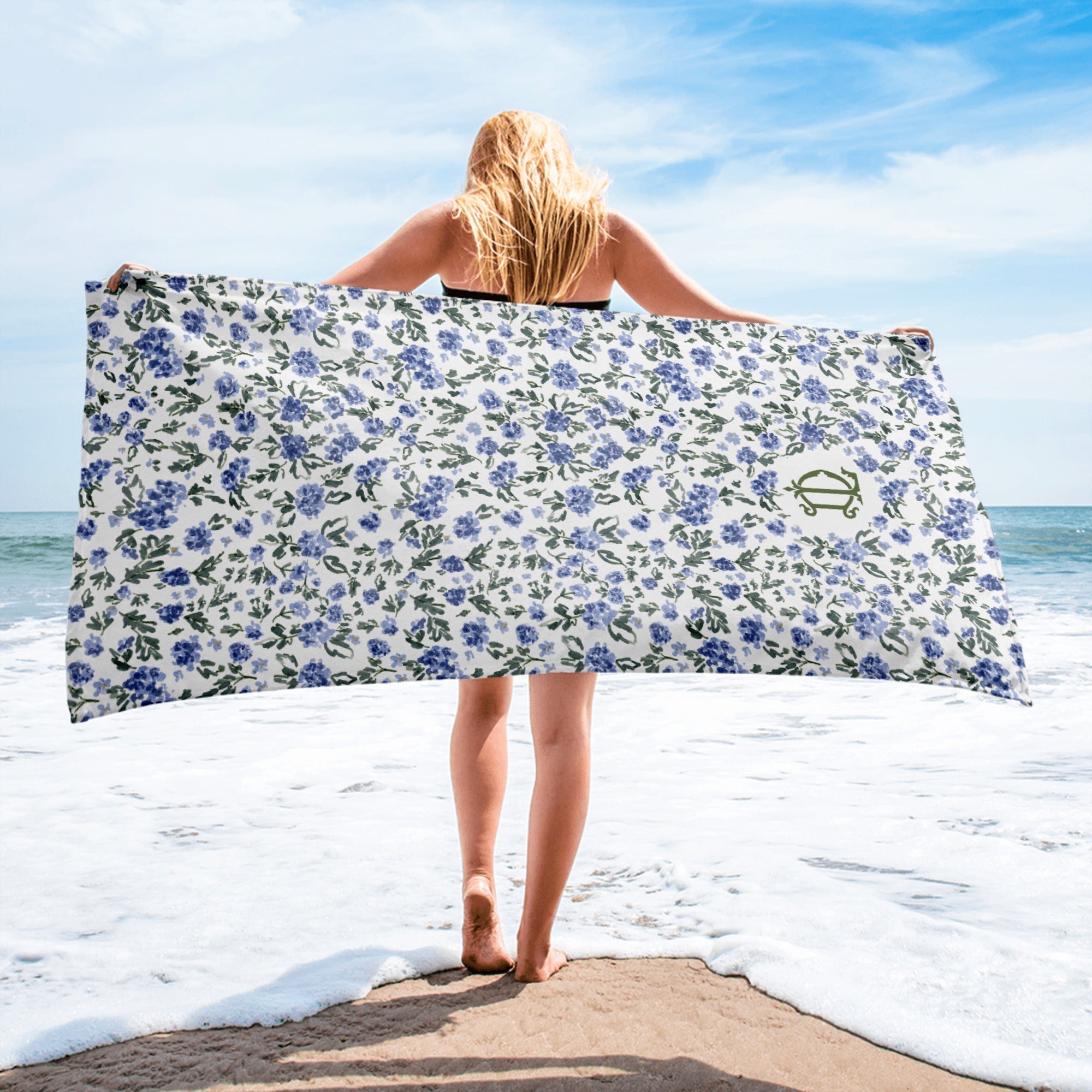 Beach TowelsEnglish Countryside Monogrammed Beach TowelBritt Mills Design