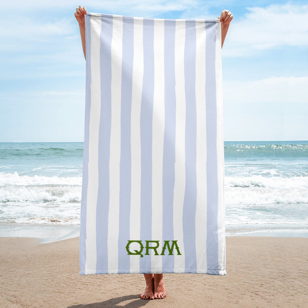 Beach TowelsSeaside Stripes Monogrammed Beach TowelBritt Mills Design