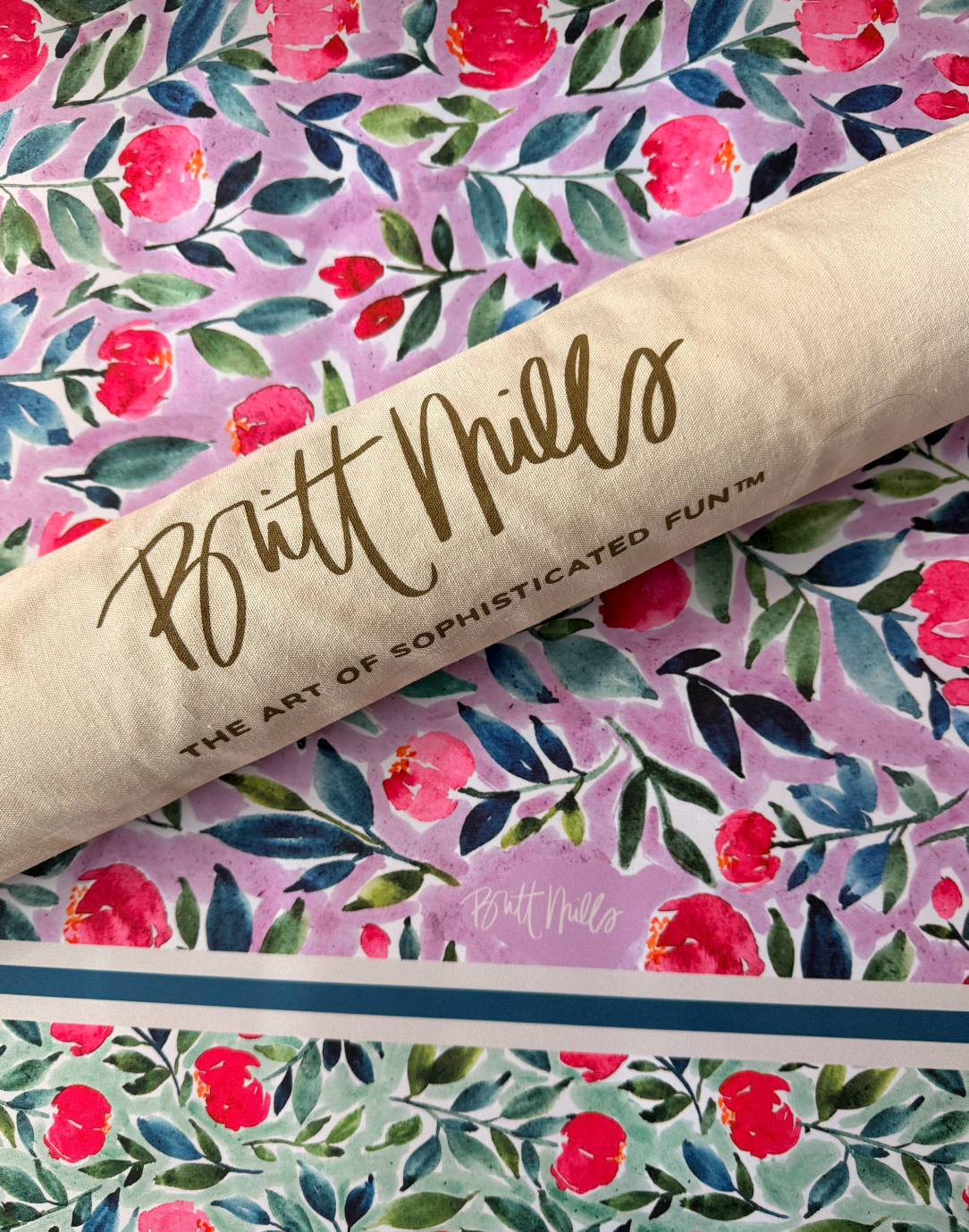 Flora Neoprene Mahjong Mat