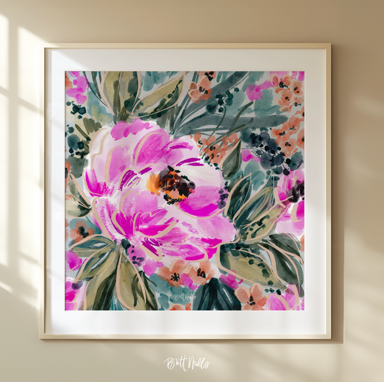 Rosalie Mahjong Mat Art Print