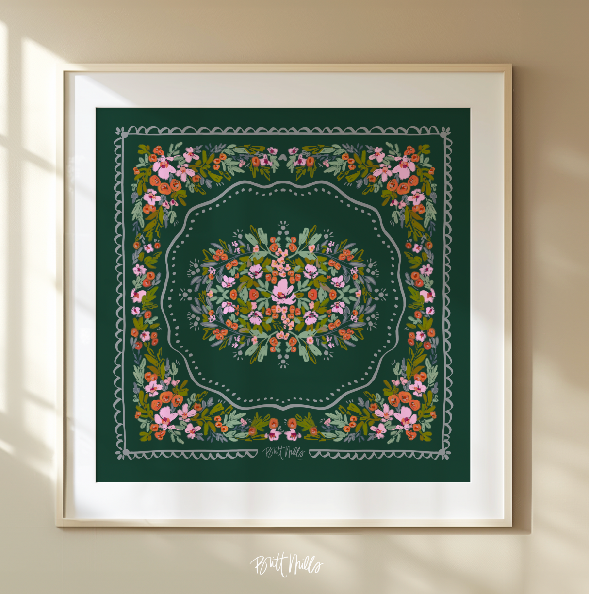 Savannah Mahjong Mat Art Print