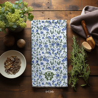 English Countryside Monogrammed Hostess Towel (Single)