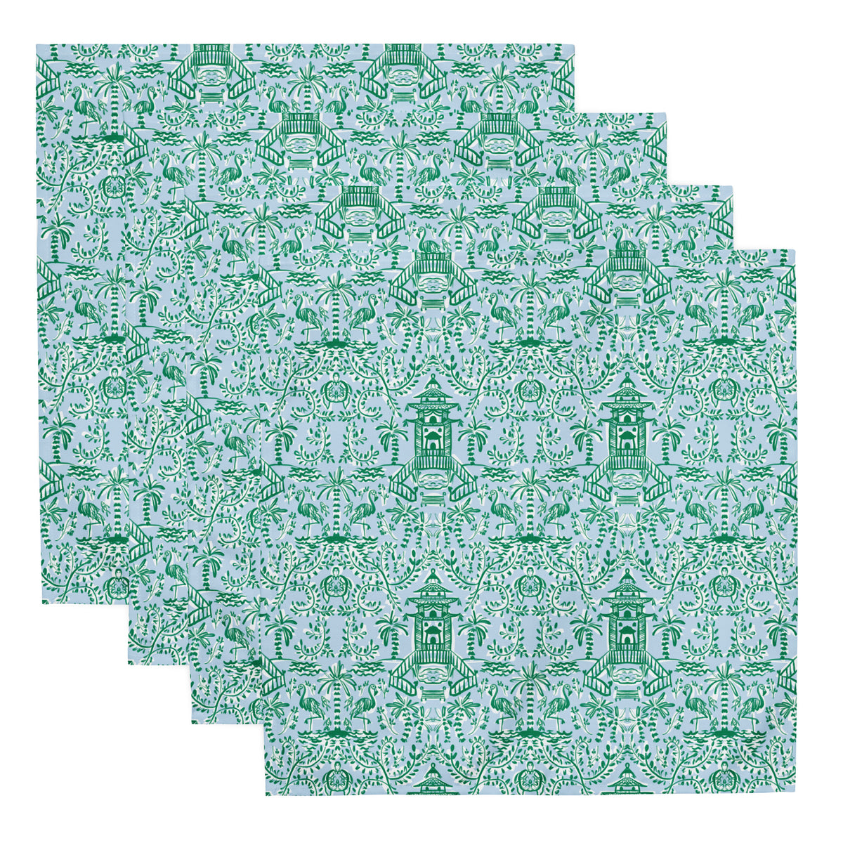 Chinoiserie Palms Cloth Napkin Set