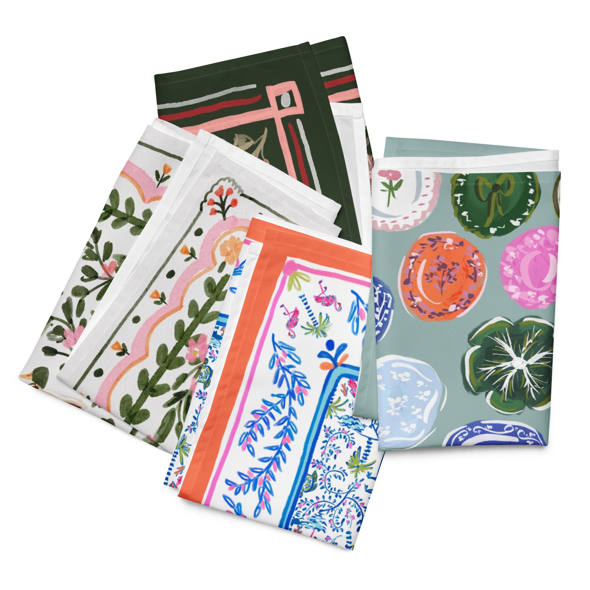 Mahjong Mat Art Cloth napkin set