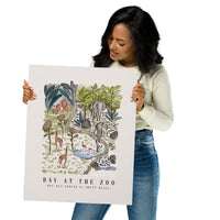 Day At The Zoo Art Print (Day Out Series)-Britt Mills Design