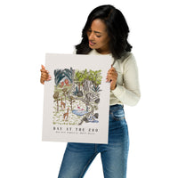 Day At The Zoo Art Print (Day Out Series)-Britt Mills Design