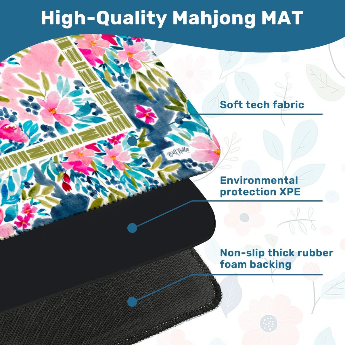 Aria Mini Travel Mahjong Mat (Non-Neoprene)